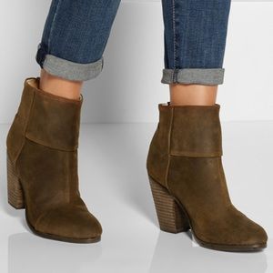 Rag & Bone Classic Newbury Mineral Suede Booties